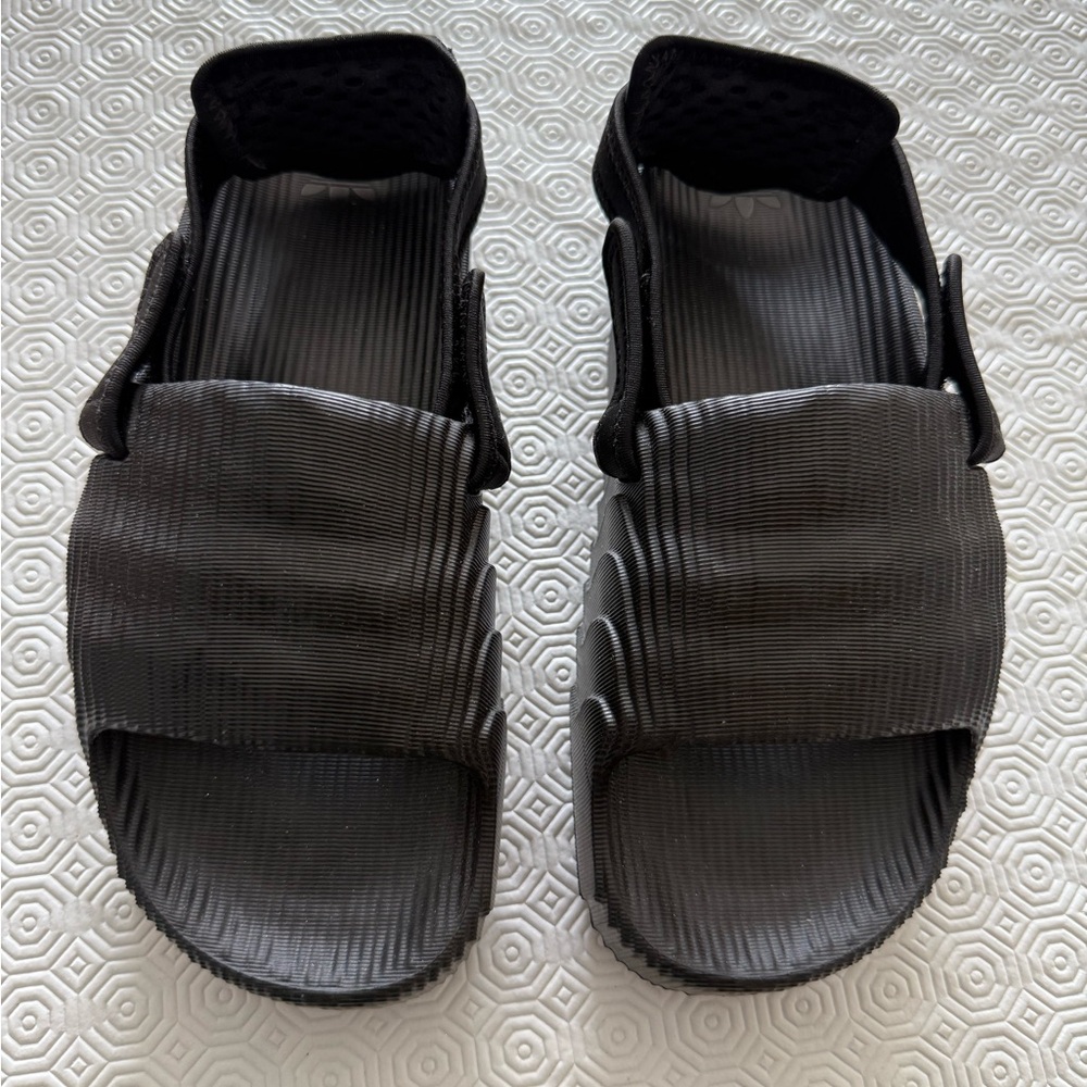 adidas Originals Black Adilette Slide Sandals